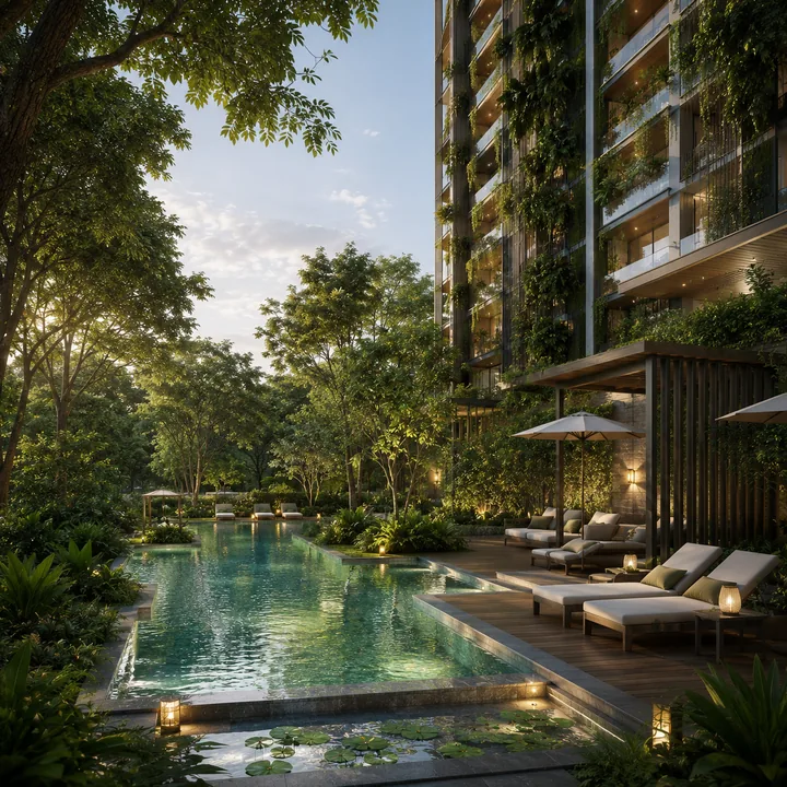Swimming pool at Embassy Biome